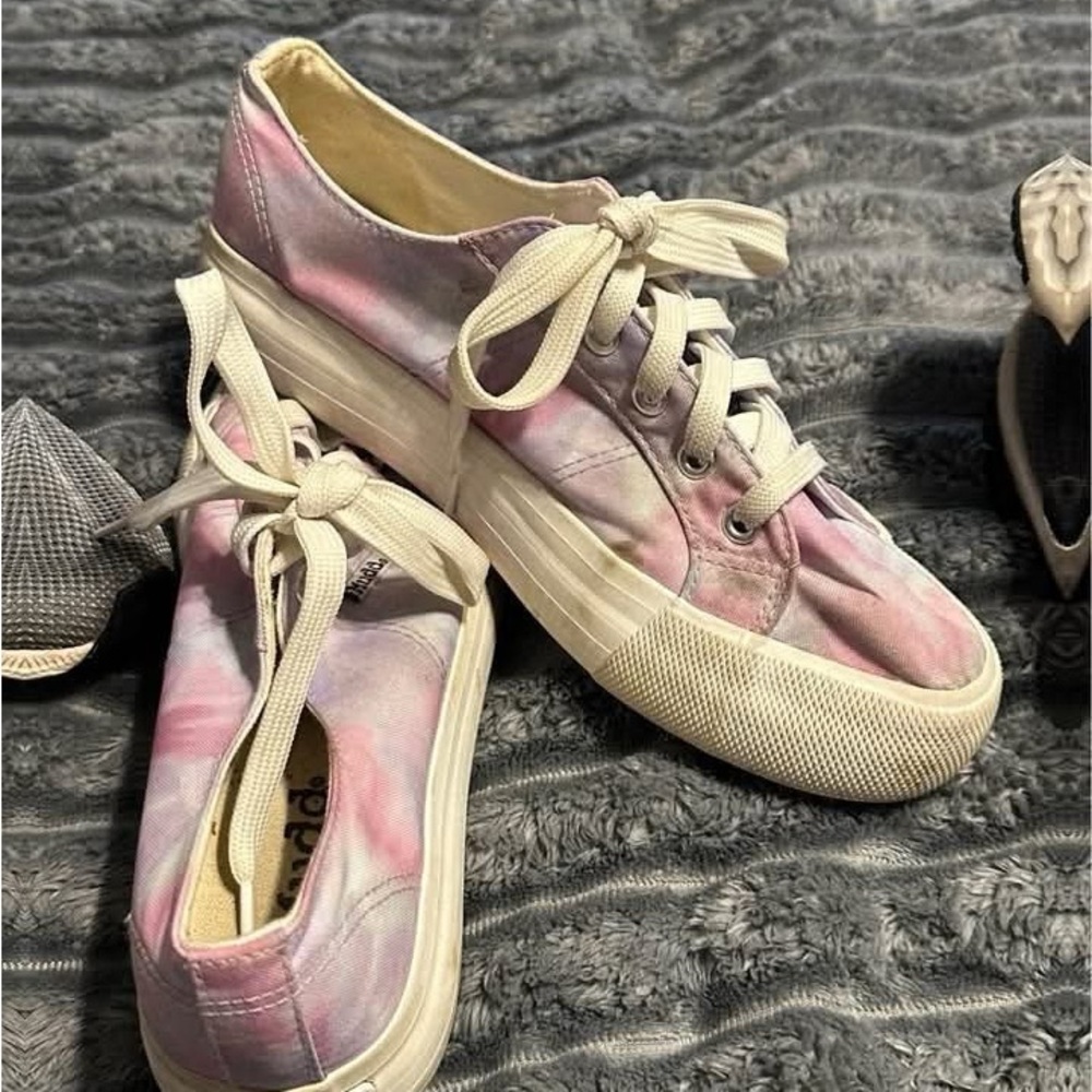 Collection of ladies sneakers and slides